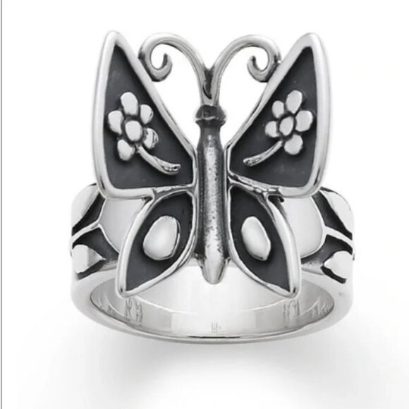James Avery Sterling Mariposa Ring  Size 7.5 - Picture 2 of 8